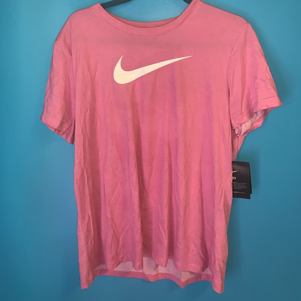 WOMENS DRY FIT NIKE SWOOSH SHIRT - Picture 1 of 4